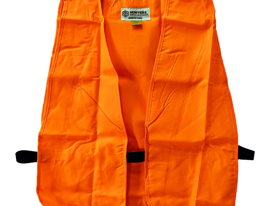 Hunters Specialties 02000 Safety Vest  Adult Orange Neoprene