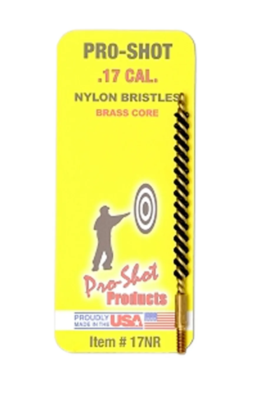 Pro-Shot 7NR Bore Brush  7mm Rifle #8-32 Thread Nylon Bristles Brass Core