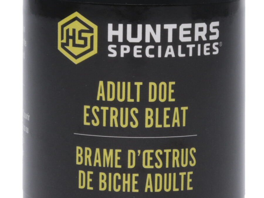 Hunters Specialties 00167 Adult Doe Estrus  Can Call Doe Sounds Attracts Deer Black