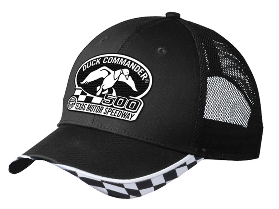 Duck Commander DHDC50001 Sports Cap  Duck Commander Texas Motor Speedway DHDC50001 Logo Hat Mesh Black One Size Cotton/Poly Mesh