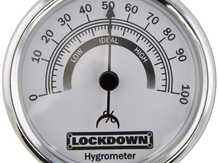 Lockdown 222111 Vault Hygrometer 2.75" Silver