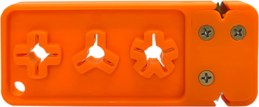 AccuSharp 013C Broadhead Sharpener & Wrench Tungsten Carbide Sharpener Orange