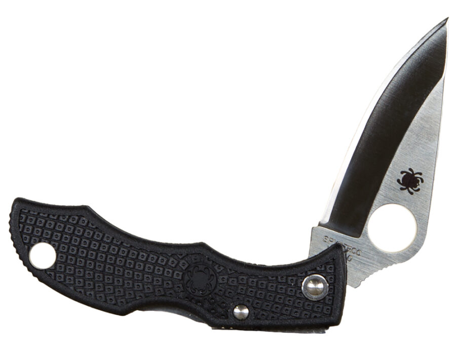 Spyderco  Ladybug 3  1.94" Folding Clip Point Plain VG-10 Stainless Steel Blade FRN Black Handle