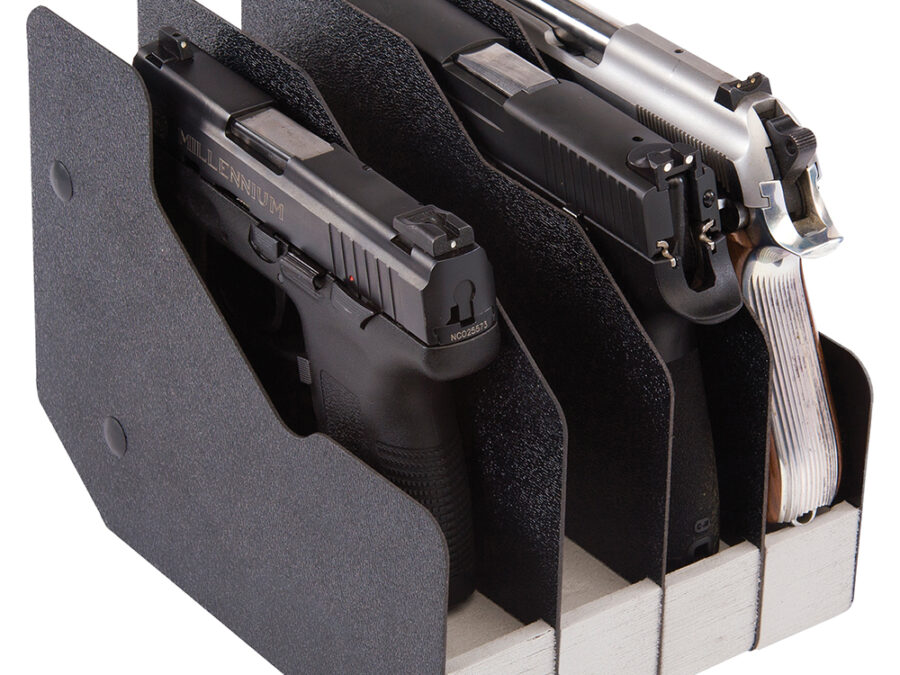 BenchMaster BMWRM14 WeaponRac Four Pistol Universal Handgun Metal Black