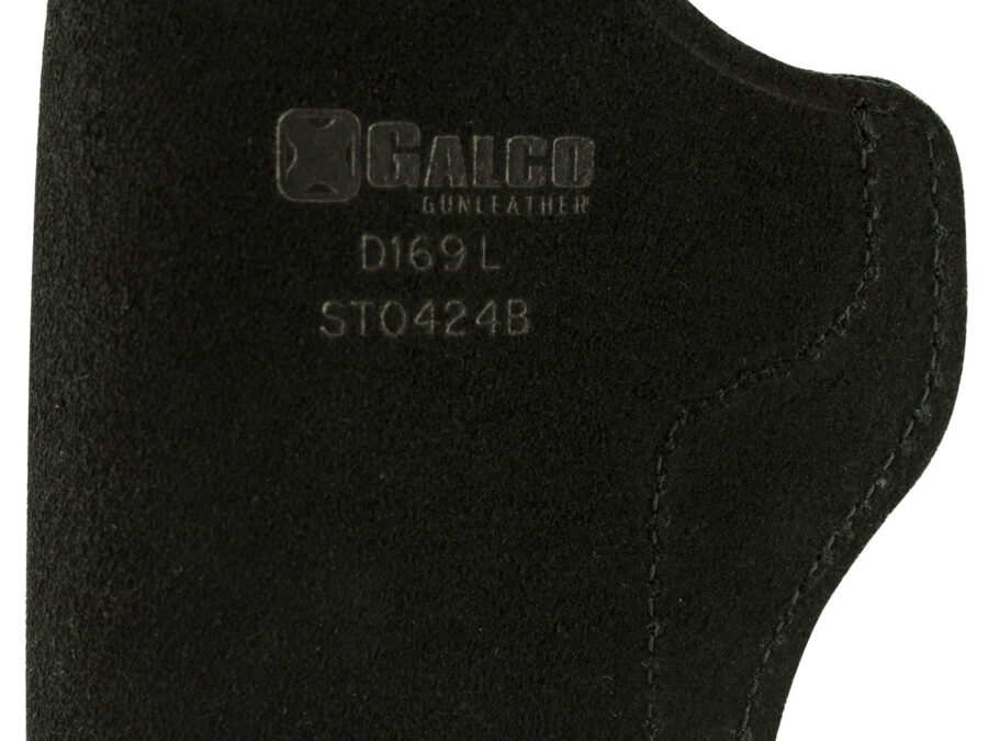 Galco STO424B Stow-N-Go  IWB Black Leather Belt Clip Fits 1911 3" Barrel Right Hand