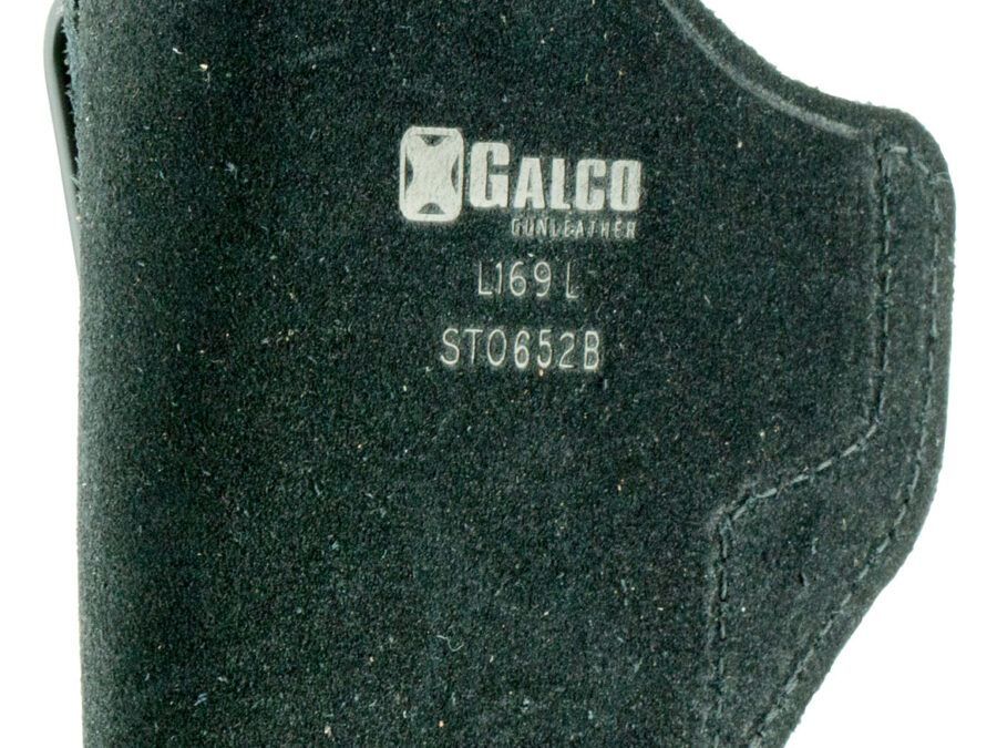 Galco STO652B Stow-N-Go  IWB Black Leather Belt Clip Fits S&W M&P Shield/Walther PPS/S&W M&P Shield 2.0 Right Hand