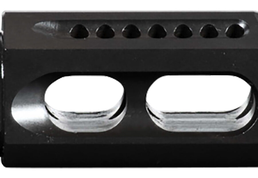 Yankee Hill 26MBA Slant Muzzle Brake Black Steel with 1/2"-28 tpi Threads & 2.50" OAL for 5.56x45mm NATO AR-Platform