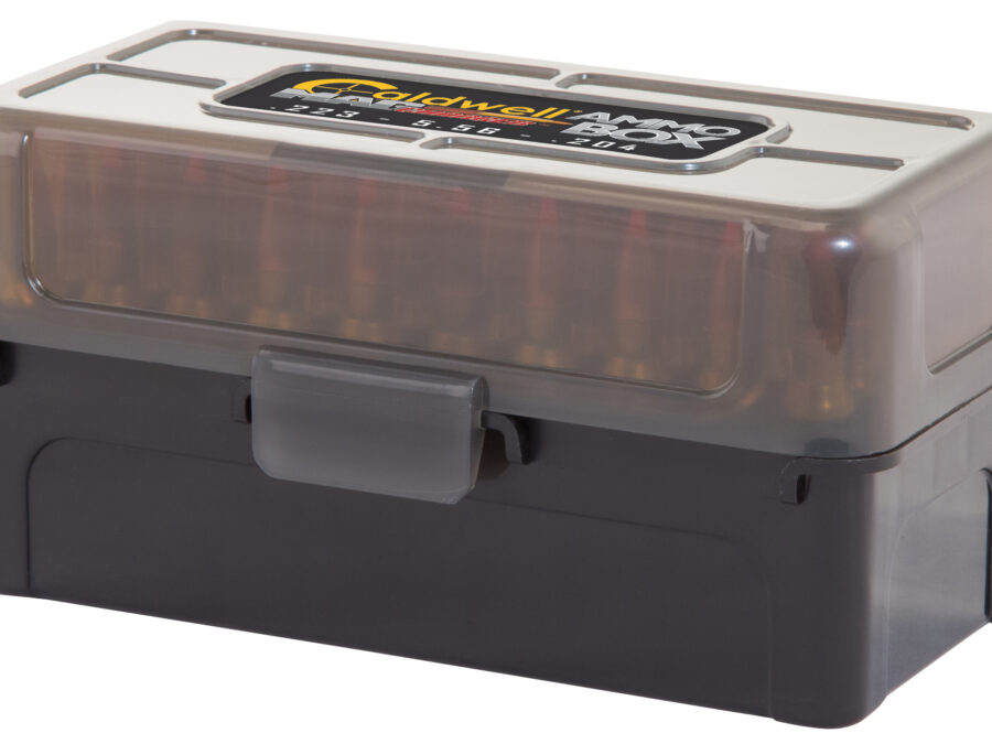 Caldwell 397623 Mag Charger Ammo Box 223Rem/204Ruger Brown Polymer 50rd
