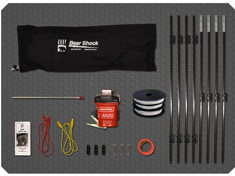 UDAP BEF Bear Shock Electric Fence 6" x 20" 3.7 lbs 110 ft Black