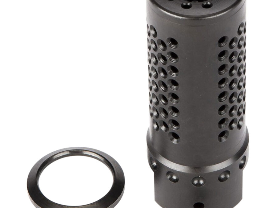 Spikes Tactical SBV1019 Dynacomp Extreme Muzzle Brake Black Nitride 416R Stainless Steel with 5/8"-24 tpi Threads & 2.25" OAL for 308 Win