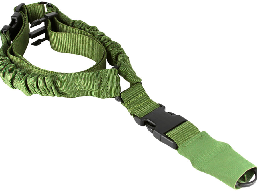 Aim Sports AOPS01G One Point  Green Elastic Webbing 26" OAL Bungee Rifle