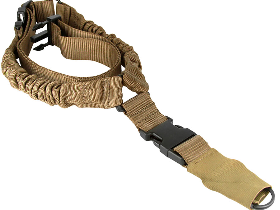 Aim Sports AOPS01T One Point  Tan Elastic Webbing 26" OAL Bungee Rifle