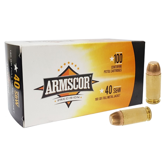 ARMSCOR AMMO 40SW 180GR FMJ 100/12 VALUE PACK
