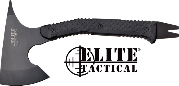 MC ELITE TACTICAL THE BREACHER - 15" AXE W/SHEATH BLACK/SS