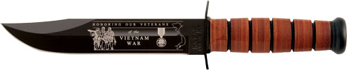 KA-BAR USMC VIETNAM 7" W/ - LEATHER SHEATH USMC
