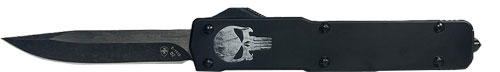 TEMPLAR KNIFE SLIM OTF FALLEN - 3.1" D2 BLACK DROP PT ALUM HND
