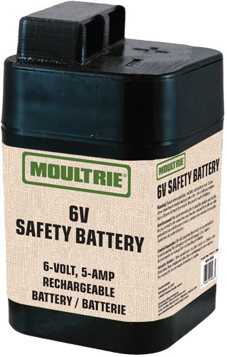 MOULTRIE BATTERY RECHARGEABLE - 6-VOLT 5-AMP SAFETY SEALED