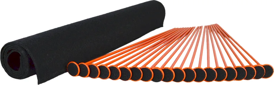 GSS MEDIUM RIFLE ROD KIT 20ORG - RIFLE RODS .22 CAL 19"X30"