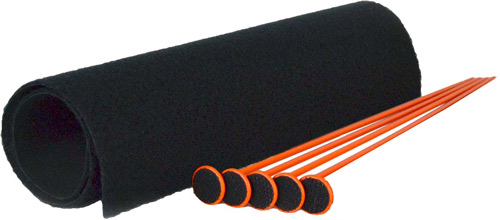 GSS SMALL RIFLE ROD KIT 5 ORNG - RIFLE RODS .22 CAL 19"X15"