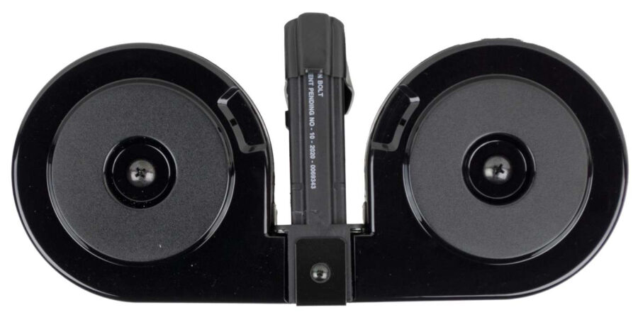 RWB DRUM AR-15 5.56 BLK WITH BLACK COVER 100RD