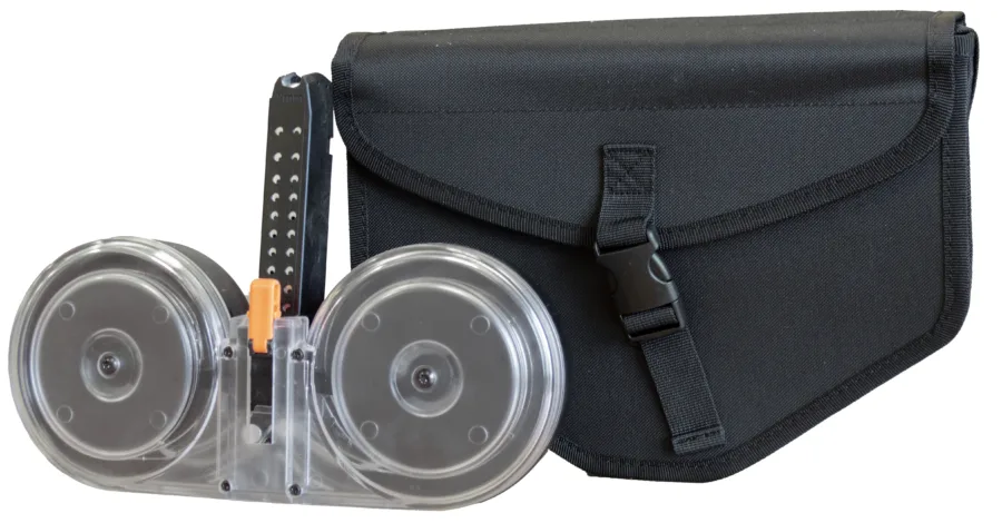 RWB GLOCK DRUM 9MM 100RD BLACK/CLEAR (10)