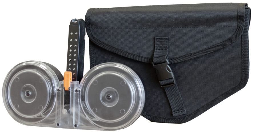 RWB GLOCK DRUM 9MM 100RD BLACK/CLEAR (10)