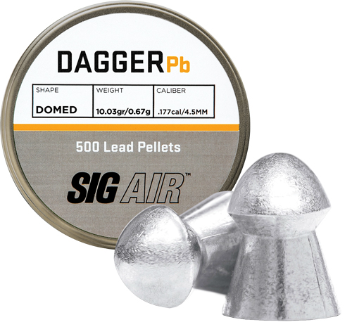 SIG PELLETS 177 DAGGER DOMED - 10.03GR LEAD ALLOY 500 CT