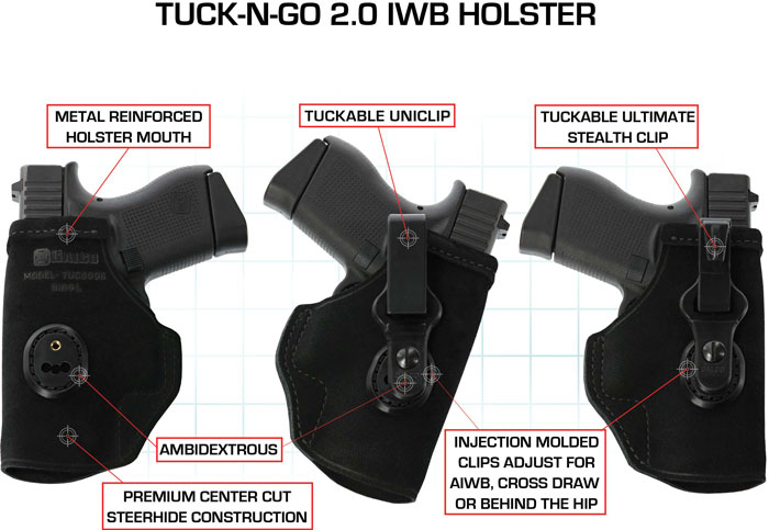 GALCO TUCK-N-GO ITP HOLSTER - AMBI LEATHER SIG P290 BLK