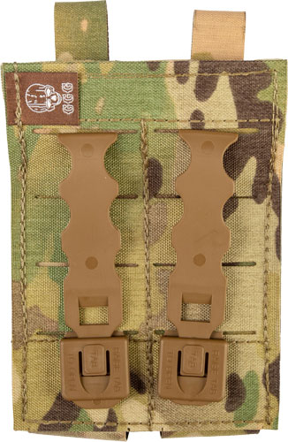 GREY GHOST DOUBLE PISTOL MAGNA - MAG POUCH LAMINATE MULTICAM