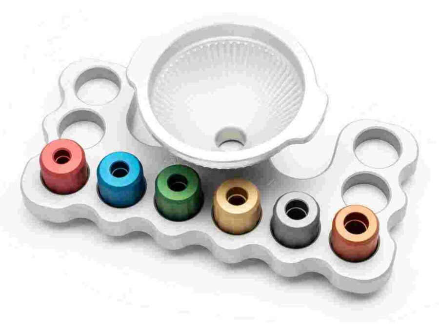 Area 419 Master Funnel Kit 22-338 Heads/ Funnel/ Handle/ Storage Block