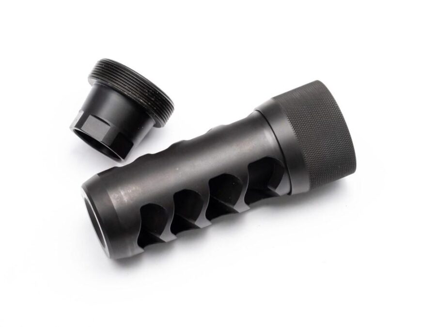 Area 419 Sidewinder Magnum Self Timing Muzzle Brake 338 cal Black Nitride 3/4-24