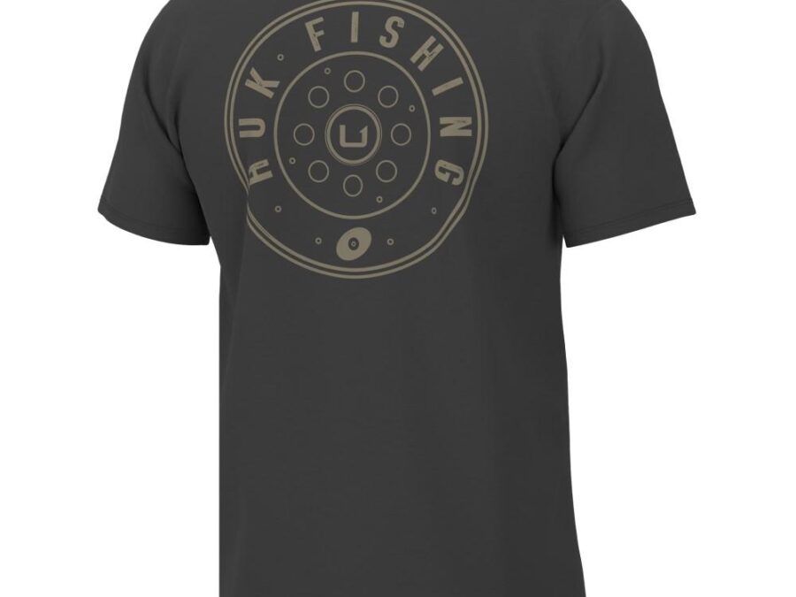 Huk Reel On Short Sleeve Shirt Volcanic Ash S