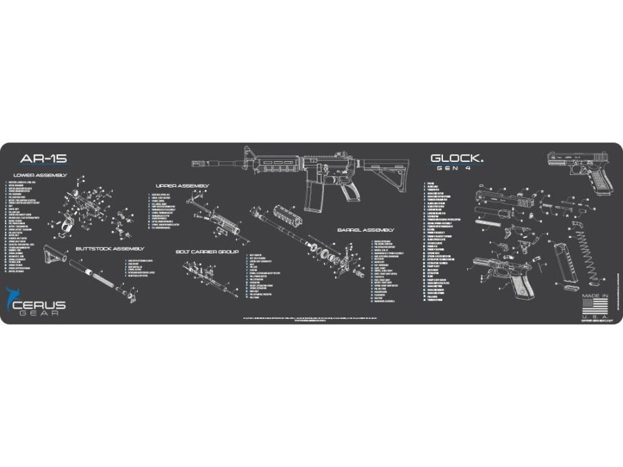 Cerus Gear Magnum XXL 14x48 AR-15/Glock Combo Schematic Promat Grey
