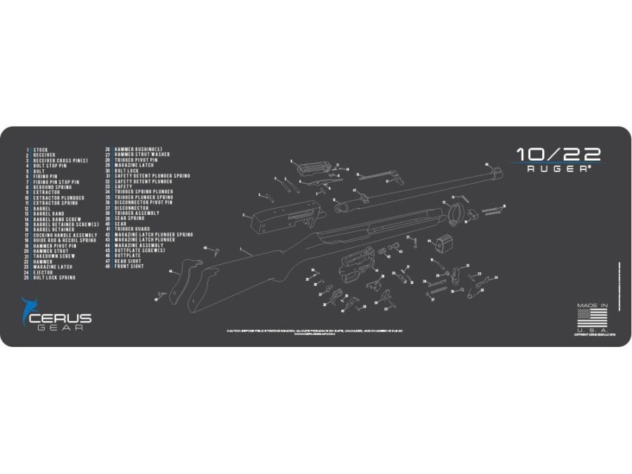 Cerus Gear 12x36 Ruger 10/22 Schematic Promat Grey