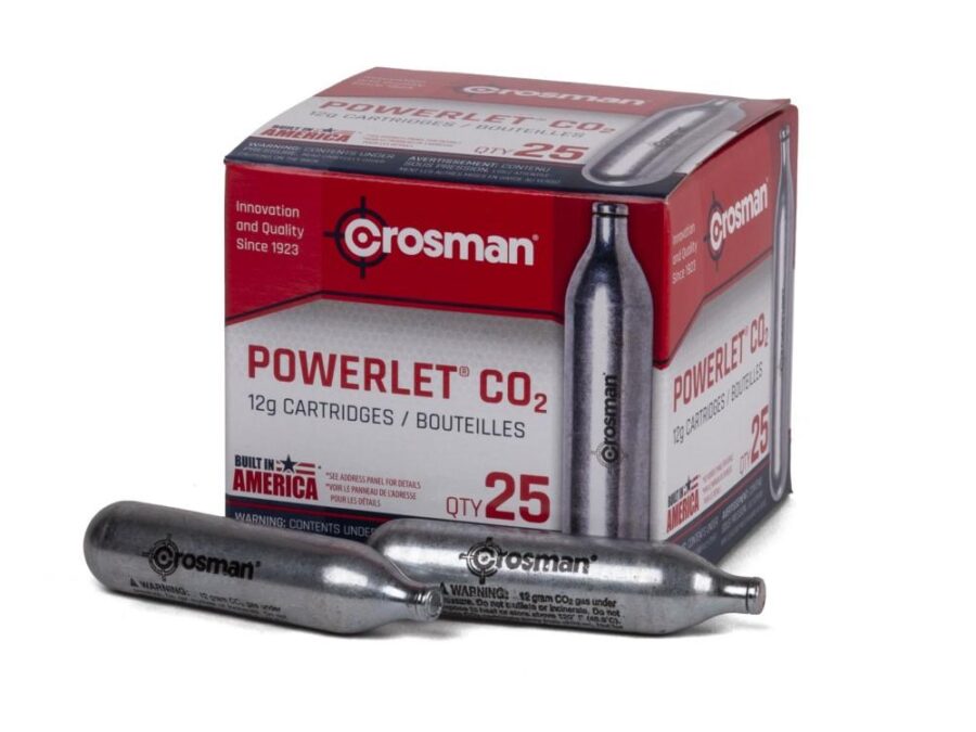 Crosman Powerlet 12g CO2 Cartridges 25/ct