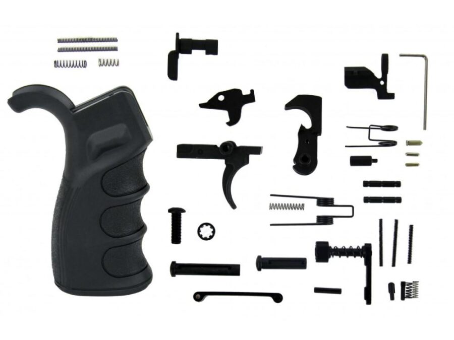 Tacfire AR-10 Lower Parts Kit - Black