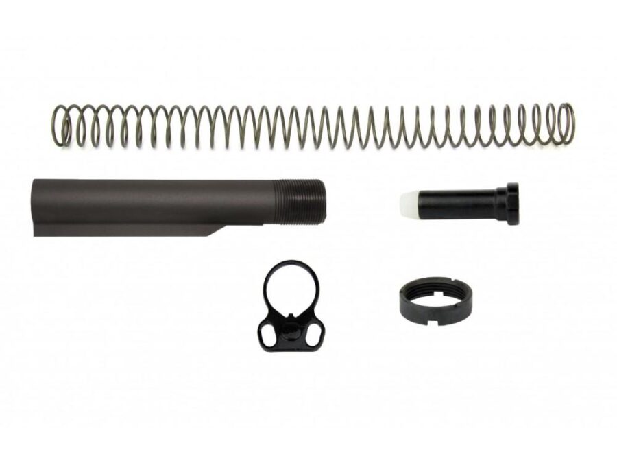 TacFire AR-10 Carbine Buffer Tube Kit with Ambi Dual Loop Sling Adapter