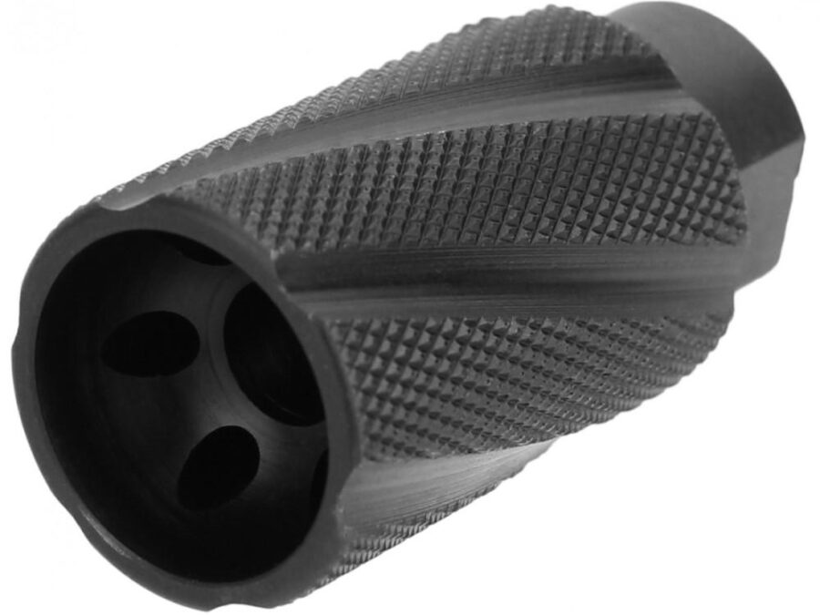 Tacfire Knurled Linear Compensator Sound & Concussion Forwarder .223/5.56 1/2x28 Black