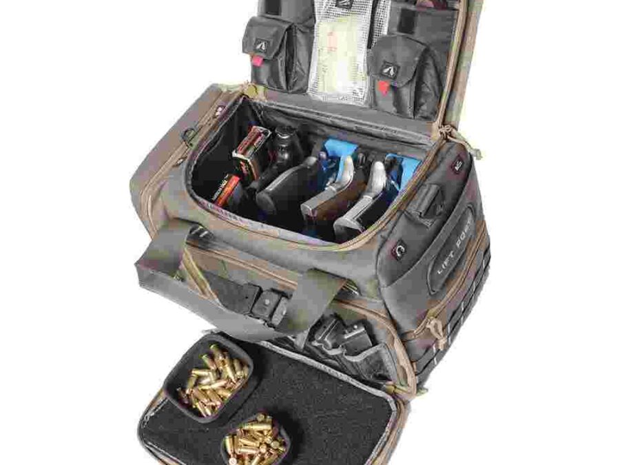 G-Outdoors Range Bag with 2 Dump Cups and Foam Cradle for 4 Handguns M/L