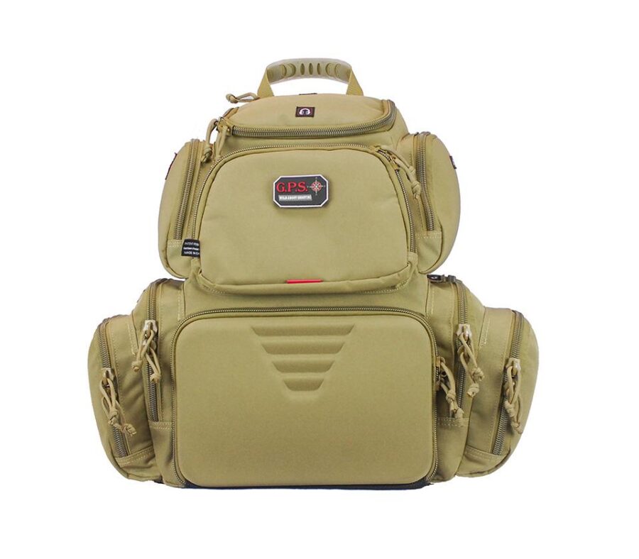 G-Outdoors Handgunner Backpack with 4 Handgun Cradle Tan