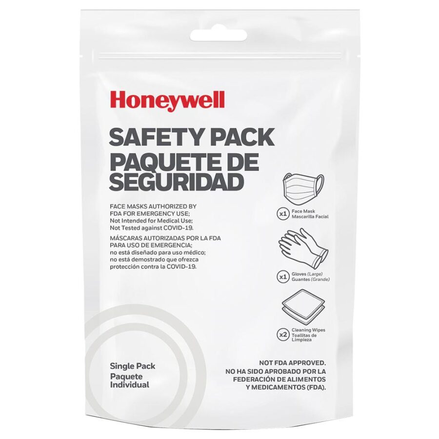 Howard Leight Safety Single Pack PPE Kit Face Mask Gloves & Cleansing Wipes
