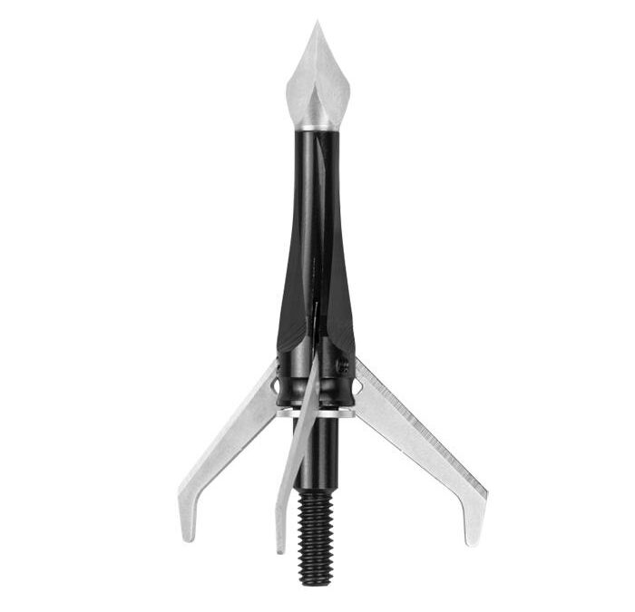 Rocket Broadheads Siphon XB 3-Blade Expandable 1-3/4" Cutting Diameter 100 gr - Black