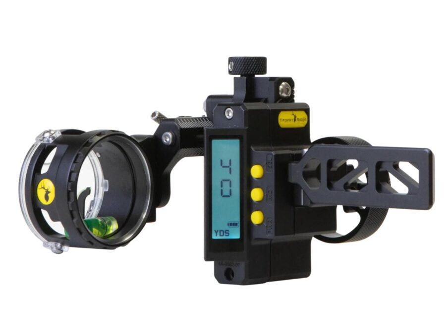 Bear Archery Trophy Ridge Digital React One Pin Archery Sight with Bridge Lock RH .019