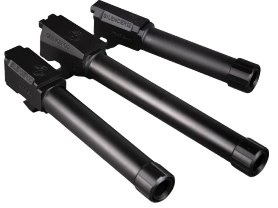 SilencerCo Threaded Barrel for Glock 26 9mm Luger 1/2x28 3.9" Black