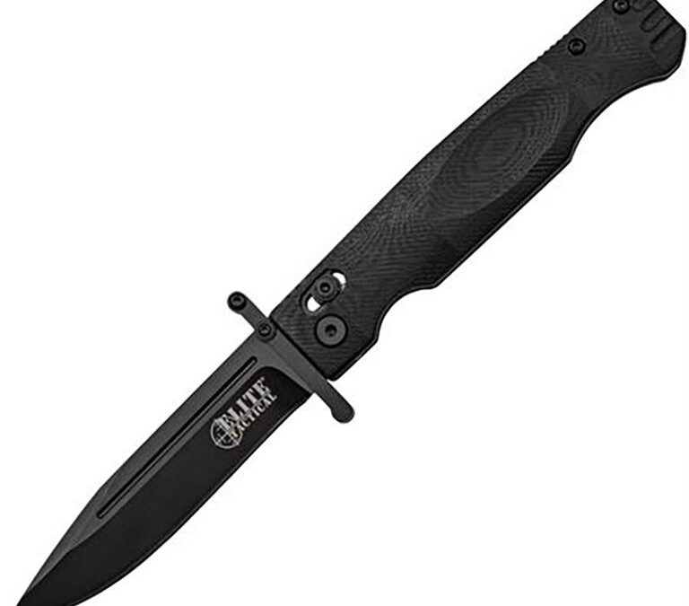 Master Cutlery Elite Tactical Guardsman Folding Knife 3 3/4" Blade Black