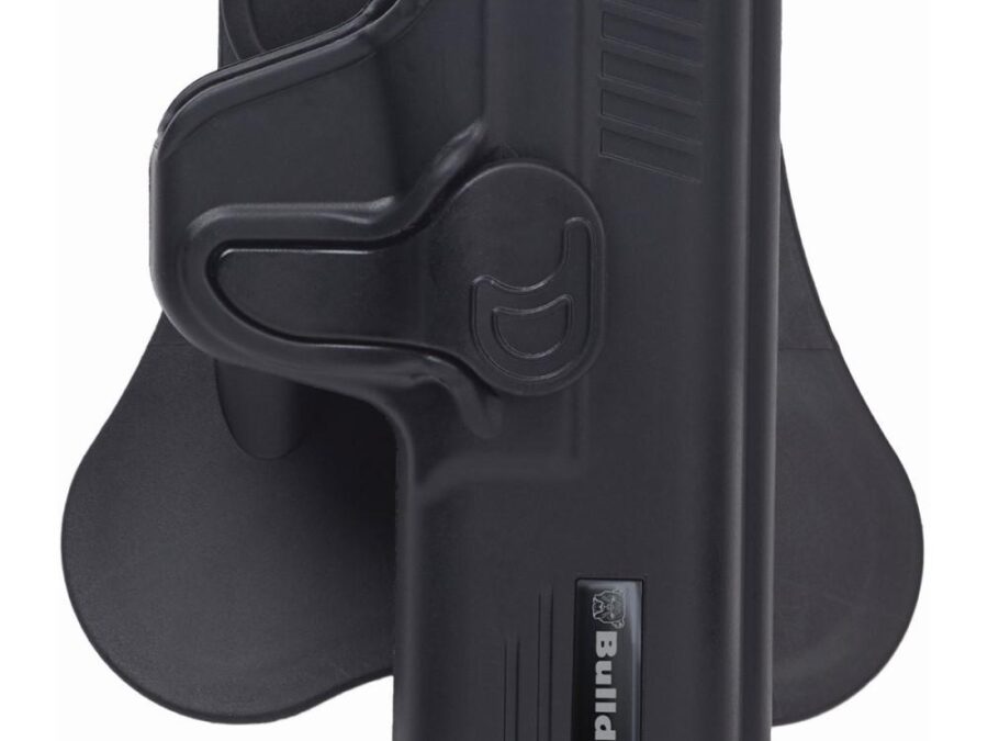 Bulldog Rapid Release Polymer Holster with Paddle Fits S&W M&P Compact Black RH