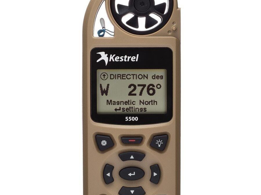 Kestrel 5500 Weather Meter with Bluetooth LiNK + Vane Mount (Tripod not included) - Desert Tan