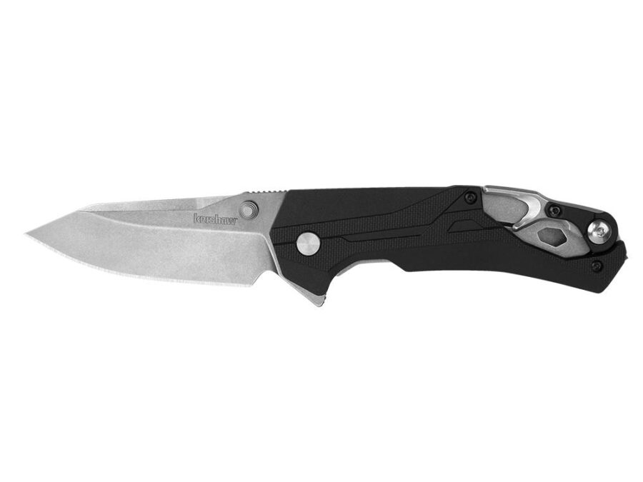 Kershaw Drivetrain Assisted Folding Knife 3-2/5" Drop Point Blade Black
