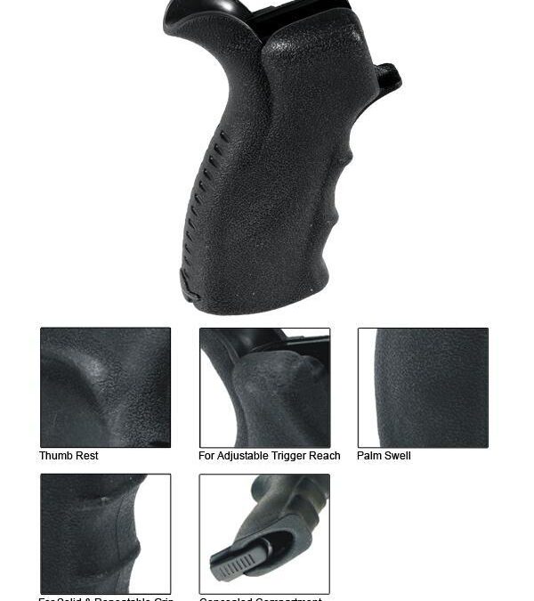 Leapers UTG Model 4/15 Ergonomic Pistol Grips - Black