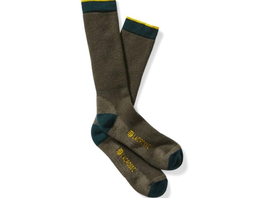 LaCrosse Men's Merino Midweight Sock Crew OD Green L